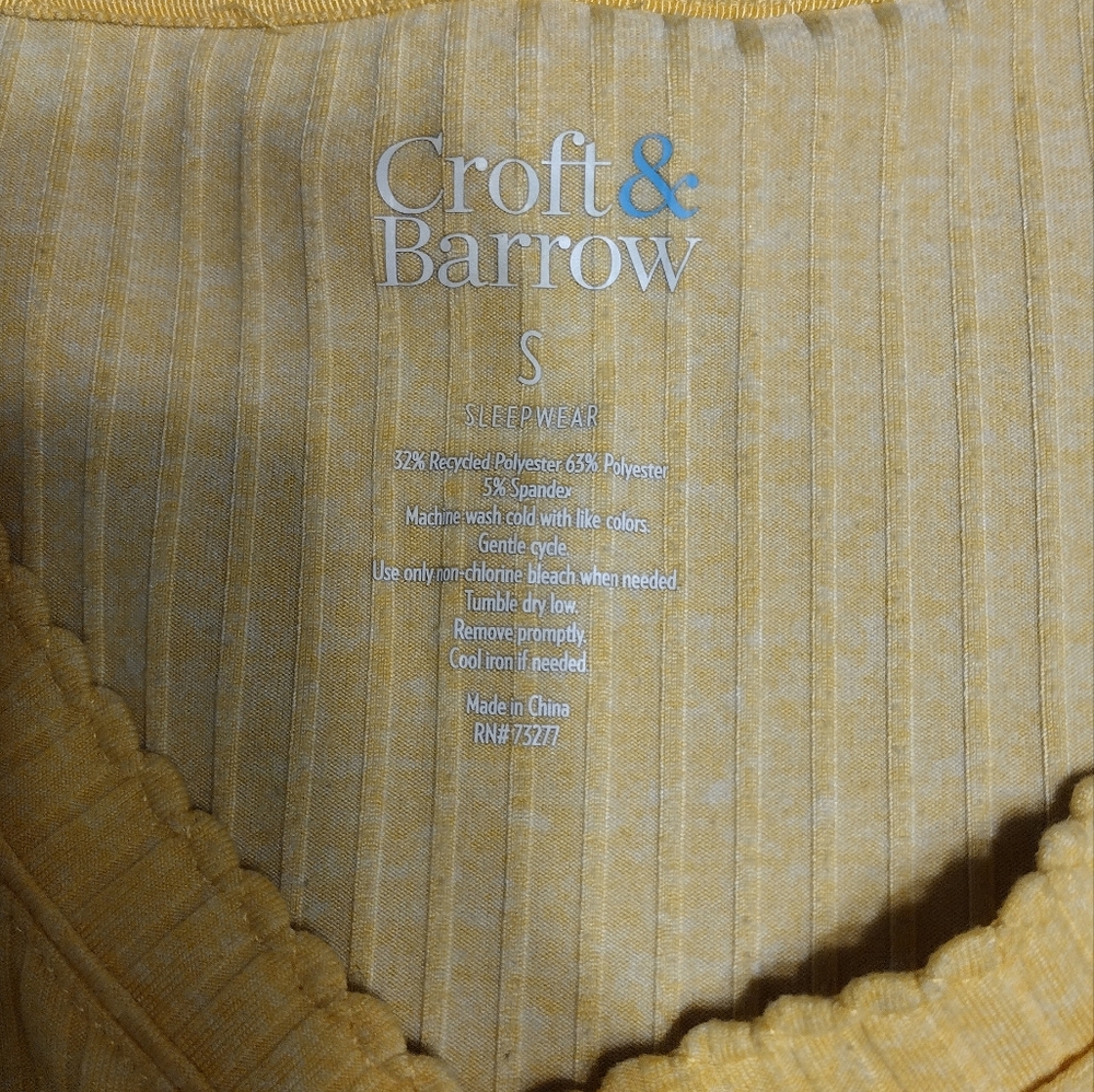Croft & Barrow Tank Top & Short Pajama Sets, Size Small Women's Sleepwear - Picture 3 of 10